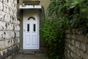 Fototapeta na wymiar wooden door, entry to house