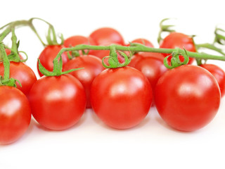 tomatoes isolated on the white