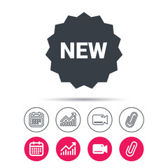 New icon. Special offer star sign.