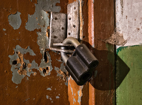 Old lock. Macro.