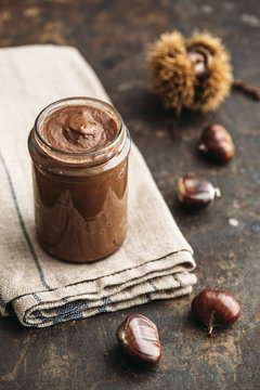 Food: Homemade creme de marrons (with chocolate), sweet chestnut spread