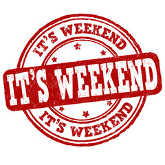 It's weekend sign or stamp