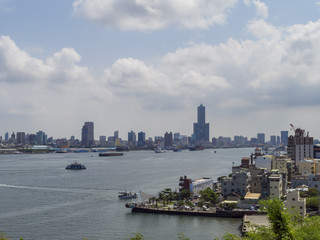 Fototapeta premium Słynny port Kaohsiung