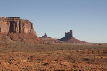 Fototapeta na wymiar Beautiful red rock formations of Monument Valley, Utah/Arizona, USA.