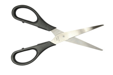 black scissors isolated