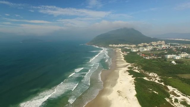 FLORIANOPOLIS, SANTA CATARINA ISLAND, BRAZIL - Costao do santinho Beach Florianopolis, Santa Catarina. July, 2017