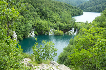 Fototapeta premium Nacionalni park Plitvicka jezera, UNESCO, Plitvice lakes national park in Croatia