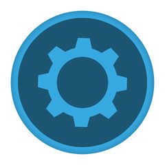 App Icon blau Zahnrad