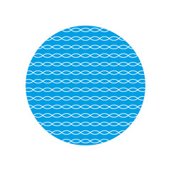 Waves icon. Sea, ocean and water symbol. Vector illustration.