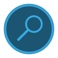 App Icon blau Lupe