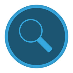 App Icon blau Vergrößerungsglas