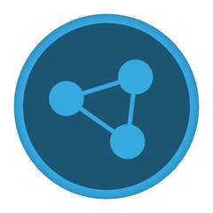 App Icon blau Netzwerk