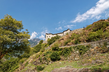 Fototapeta na wymiar Fort Bard, Valle d'Aosta, Italy