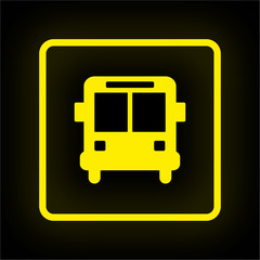 Neon Button App - Bus