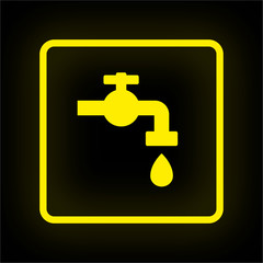 Neon Button App - Wasserhahn