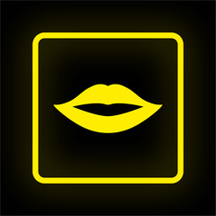 Neon Button App - Lippen