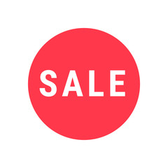 Sale circle sign. Simple icon for sale or shopping promotion