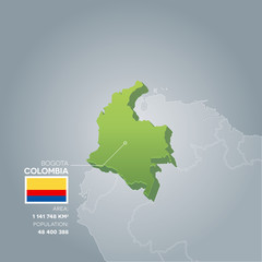 Colombia information map.