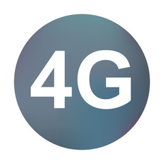 Farbiger Button - 4G-Symbol