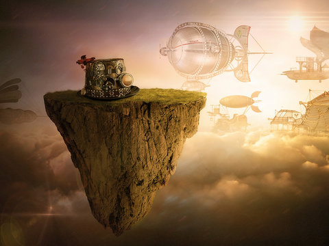 Steampunk cappello aviatore