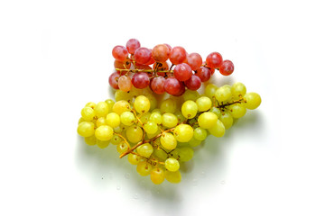Red and green grape
