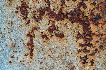 texture of rusty iron, cracked paint on an old metallic surface, sheet of rusty metal with cracked and flaky paint,  corrosion, decay metal background, decay steel, decay
