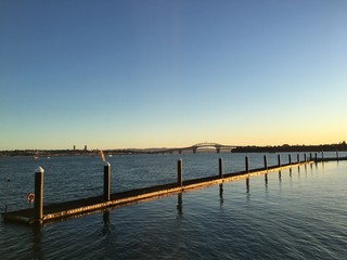 Pier at sunset