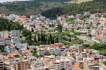Naklejka premium Panoramic view of Lamia City, Central Greece 
