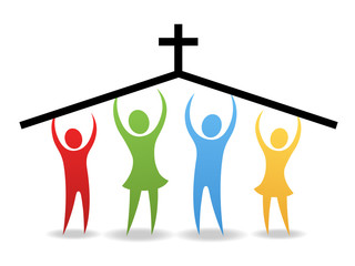 People Hold Up The Church