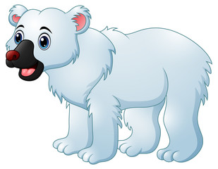 Cartoon polar bear