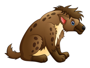Cute hyena cartoon