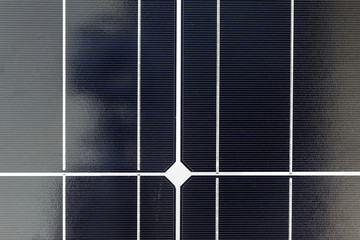close up of solar cell panel background.