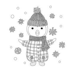 The coloring book - illustration for the children.