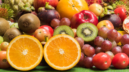 Fruits and vegetables for eating healthy