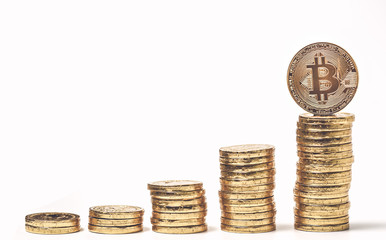 Photo Golden Bitcoins
