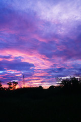 twilight and silhouette sky