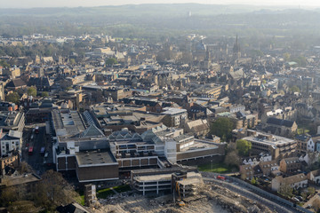 Bird's-eye view of Oxford