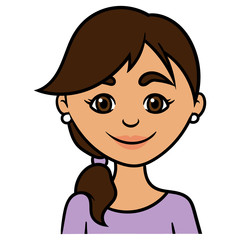 Cartoon Portrait of a Woman