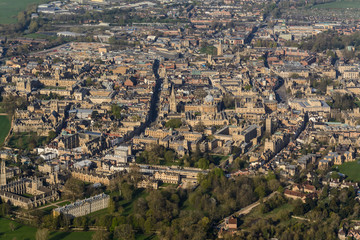 Bird's-eye view of Oxford