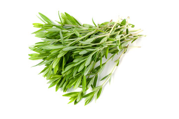 Thyme fresh herb isolated on white background