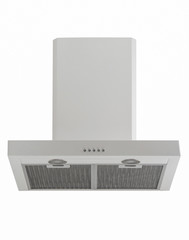 kitchen hood gray color on a white background isolated