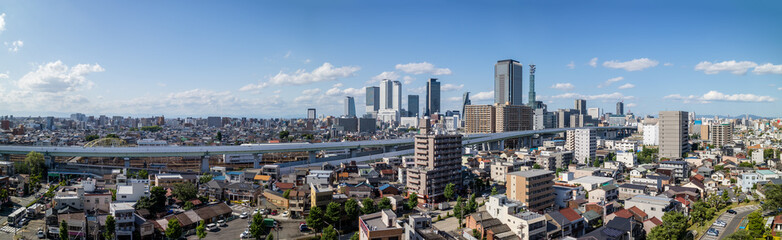 Fototapeta na wymiar 名古屋の街のパノラマ写真