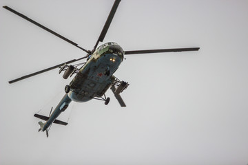 Armored helicopter.