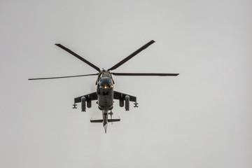 Shock army armored helicopter the Russian army.