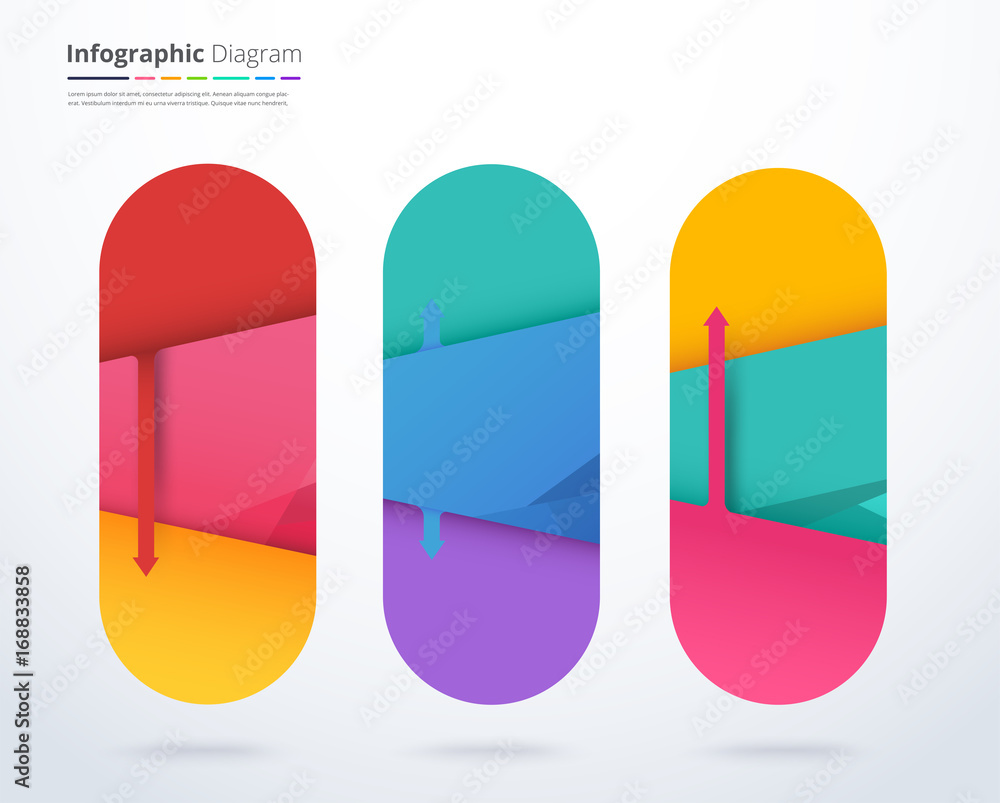 Poster business data visualization. process chart. abstract elements of graph, diagram with 6 steps, parts 