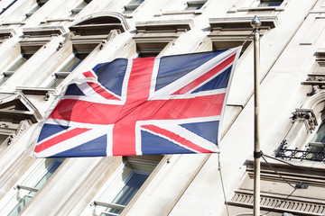 Fototapeta na wymiar close up British flag