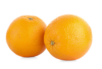 Orange fruit isolated on white