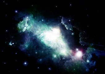 galaxy in a free space