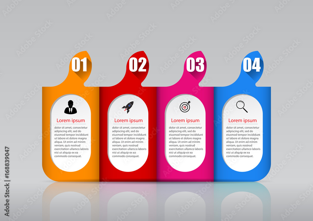 Poster infographic design vector and marketing icons can be used for workflow layout, diagram, annual repor