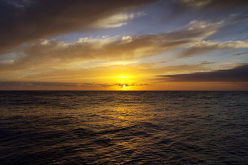 Sonnenuntergang auf dem Atlantik